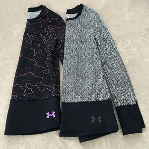 Girls Under Armour Fleece Lined Shirts Size M